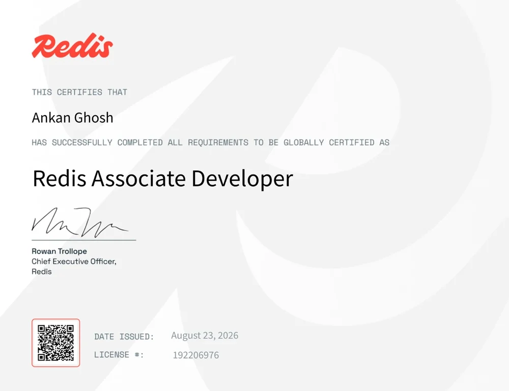Redis Associate Developer